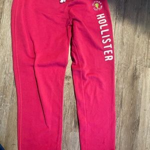 Pink Hollister lounge pants size small